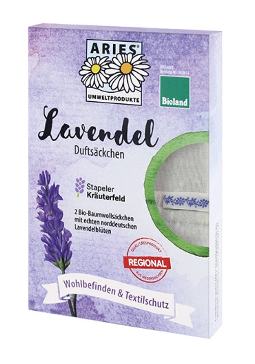 gewoontjes Pakket banjo Aries lavendelzakjes bio katoen met bio lavendel Ecomild Bio Cosmetica